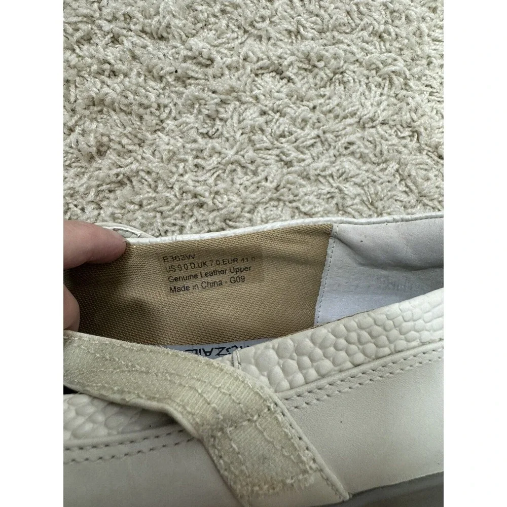 Aetrex Essence E363W Julia Mary Jane Ivory‎ Comfort Shoes Size 9W Orthopedic